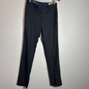 Reaction Kenneth Cole Dress Pants Black Straight Leg Trouser Men's Size 36R W29